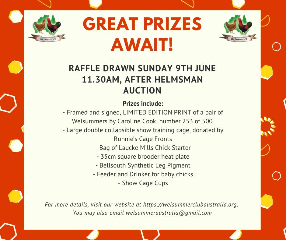 Australian Raffle Raffle – Welsummer Club Australia